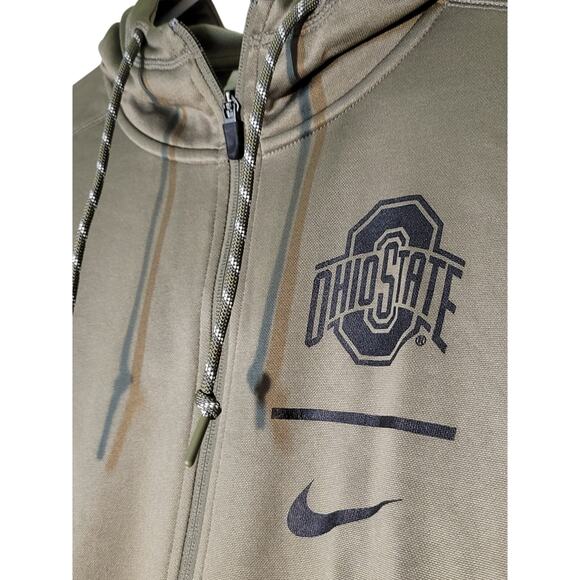 NWT Medium Nike The Ohio State Therma-Fit Zip up Hoodie - Picture 4 of 9